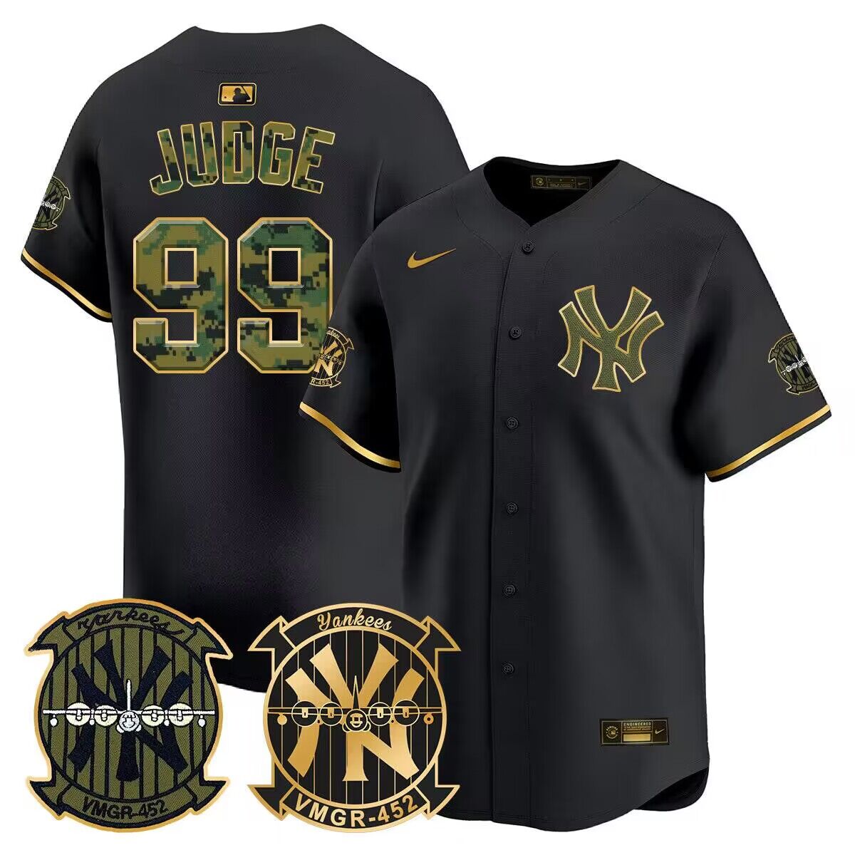 Men 2024 MLB New York Yankees #99 Judge black stitched jerseys->washington commanders->NFL Jersey